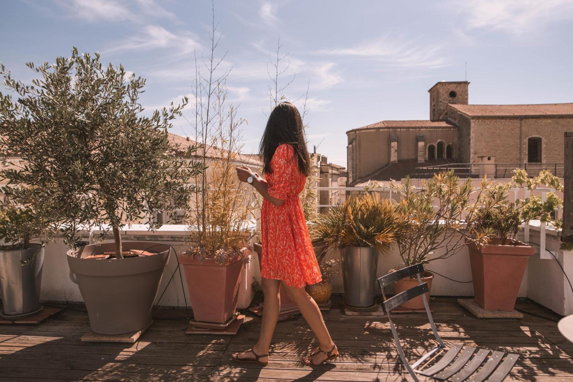 Chez Pepito & Zaza Hypercentre Rooftop Garage Nîmes Rom bilde